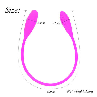 Dildo Clitoral Vaginal Stimulator del giocattolo 32mm del sesso del vibratore delle glande doppie IPX7