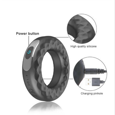 Re di stimolazione Penis Cock Ring dell'anello IPX7 del pene di vibrazione di 42mm