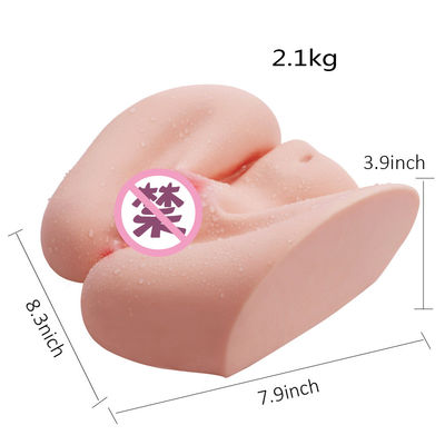 Masturbatore maschio del silicone impermeabile realistico di estremità del TPE 2.1kg 3D